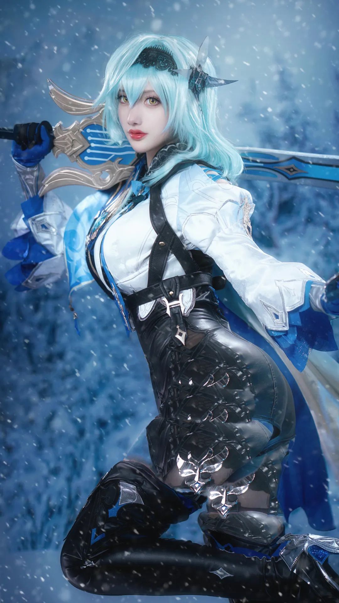 cosplay：【原神】的浪花骑士优菈劳伦斯