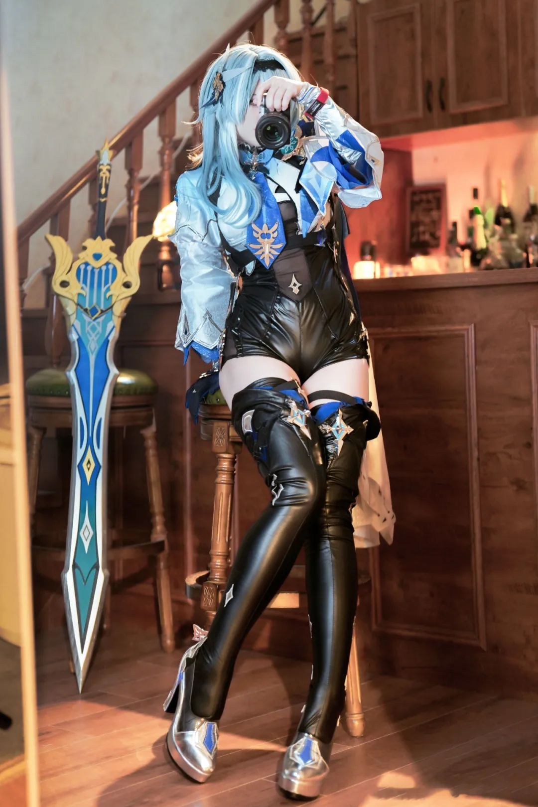 原神cos：双马尾+旗袍，莫娜太漂亮了！裸足神子，JK绫华，女仆甘雨太好看了！