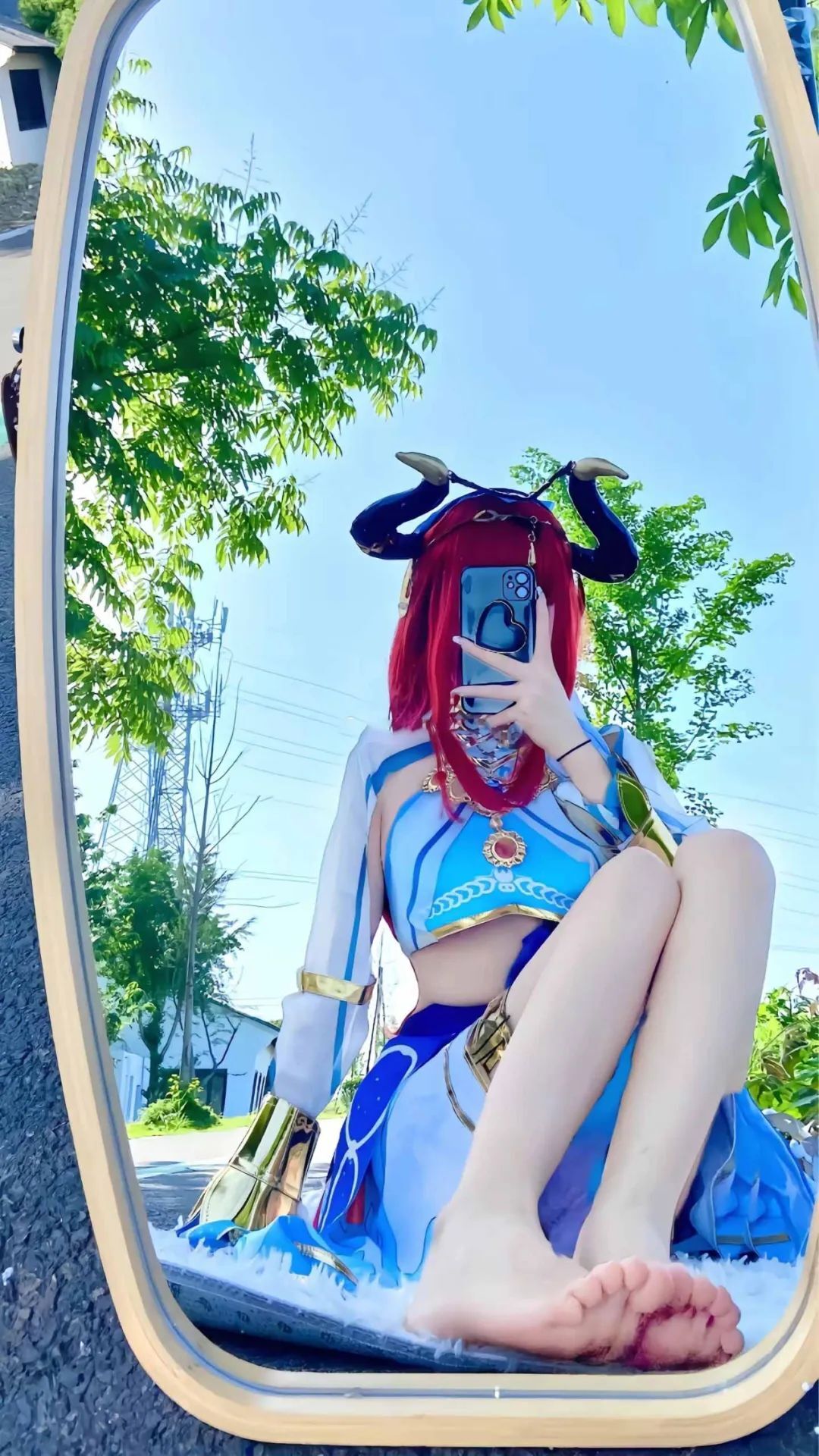 原神cos：太养眼了！绫华白丝水手服真乖巧！裸足和服雷神，女仆甘雨真不错！