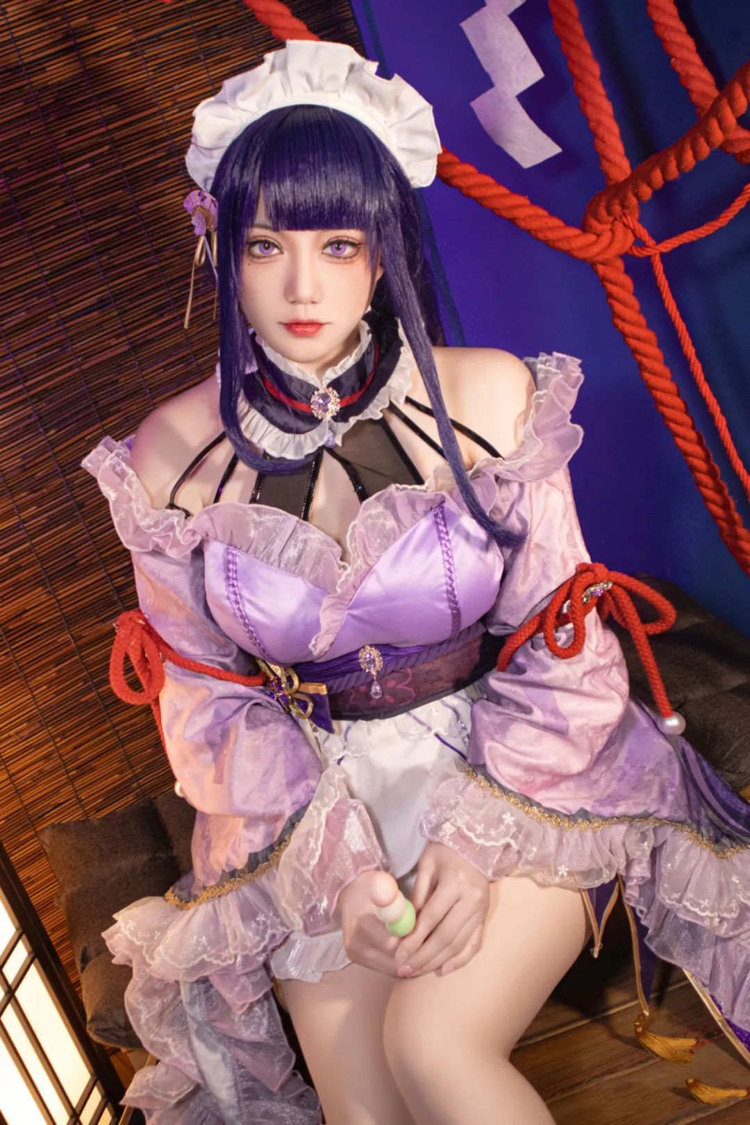 原神cos：抹胸连衣裙心海，兔女郎绫华，煮饭婆雷神，穿着花嫁的刻晴你爱不爱？