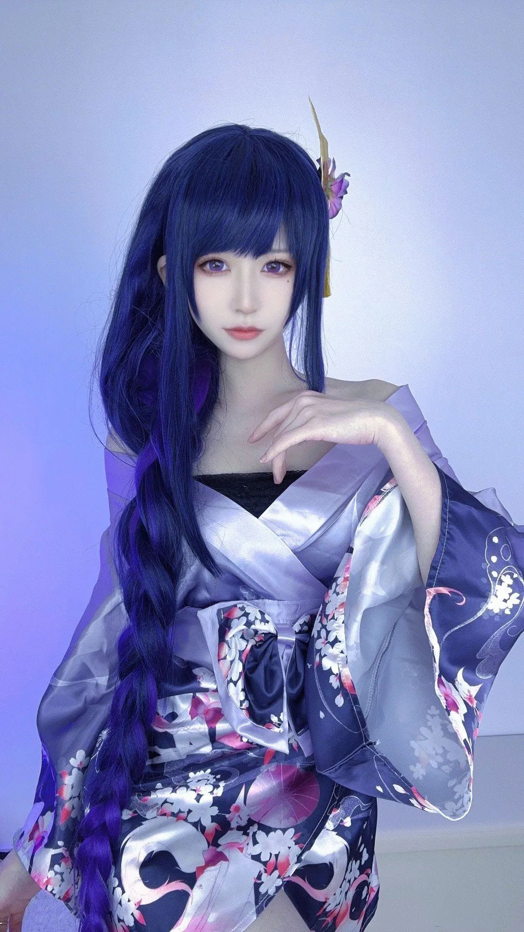 原神cos：黑丝+皮衣，甘雨刻晴太魅了！修女神子，泳装绫华，将军大人的浴衣如何？