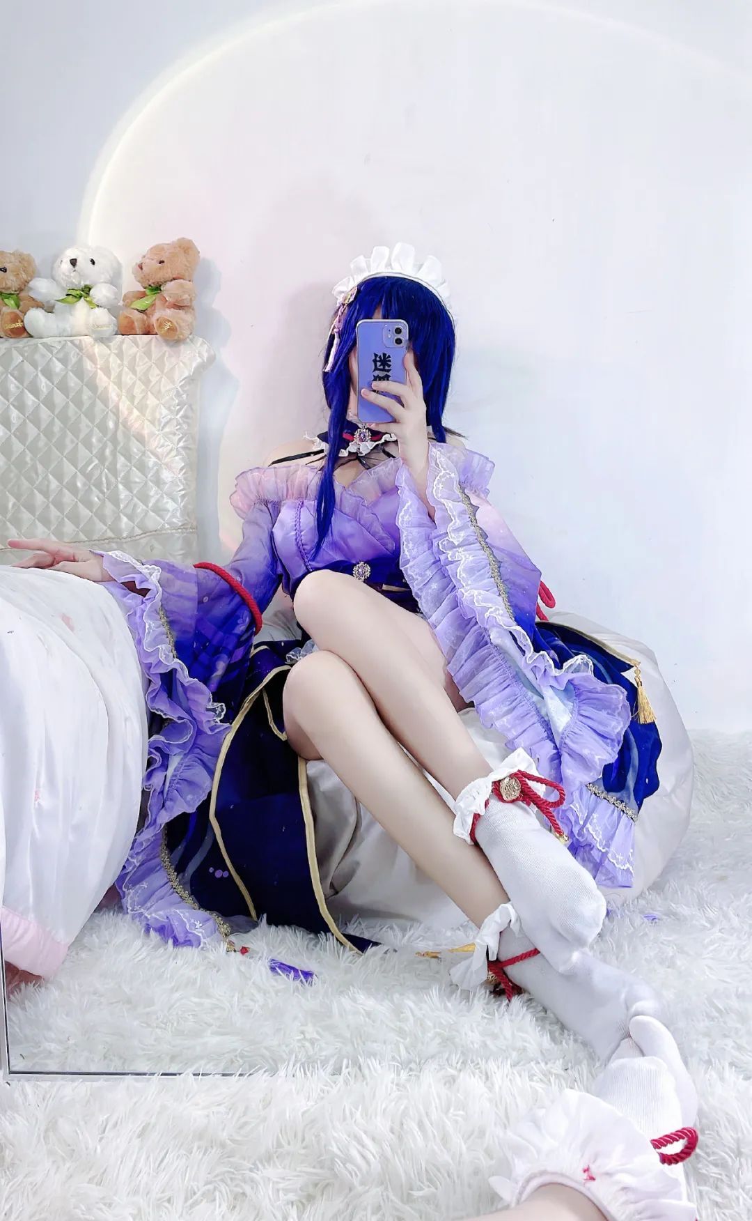 原神cos：黑丝+短裤，制服申鹤太顶了！泳装神子，女仆甘雨，小厨娘雷神让人狂喜！