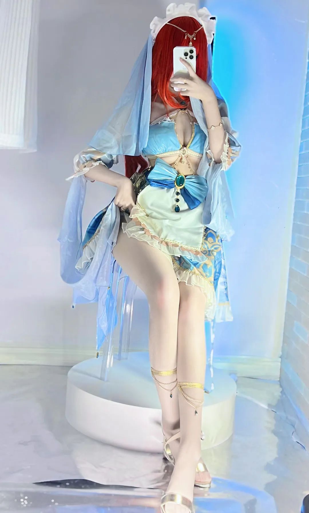 原神cos：白丝+婚纱，花嫁刻晴绫华美爆了！泳装心海，旗袍申鹤，兔女郎甘雨让人狂喜！