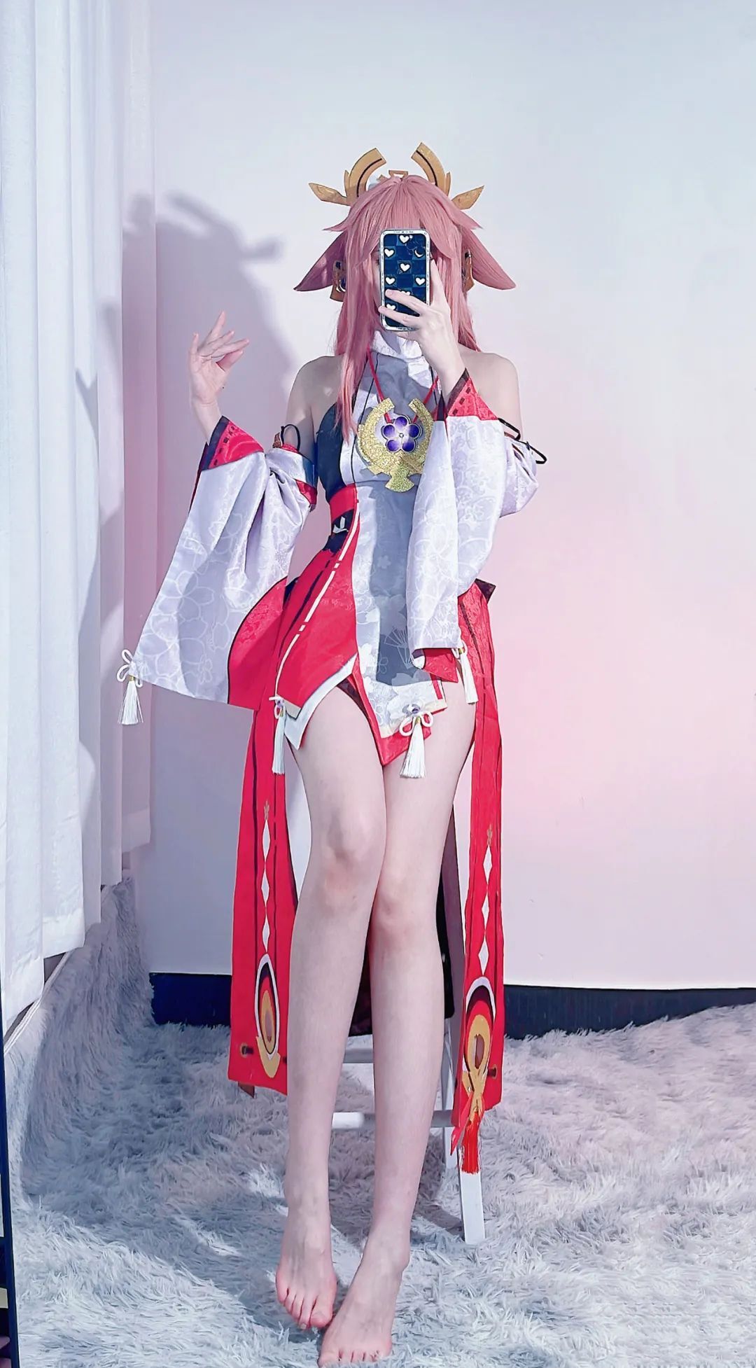 原神cos：黑丝+皮裤，甘雨让人狂喜！和服绫华，泳装刻晴，黑丝女仆水神太萌了！