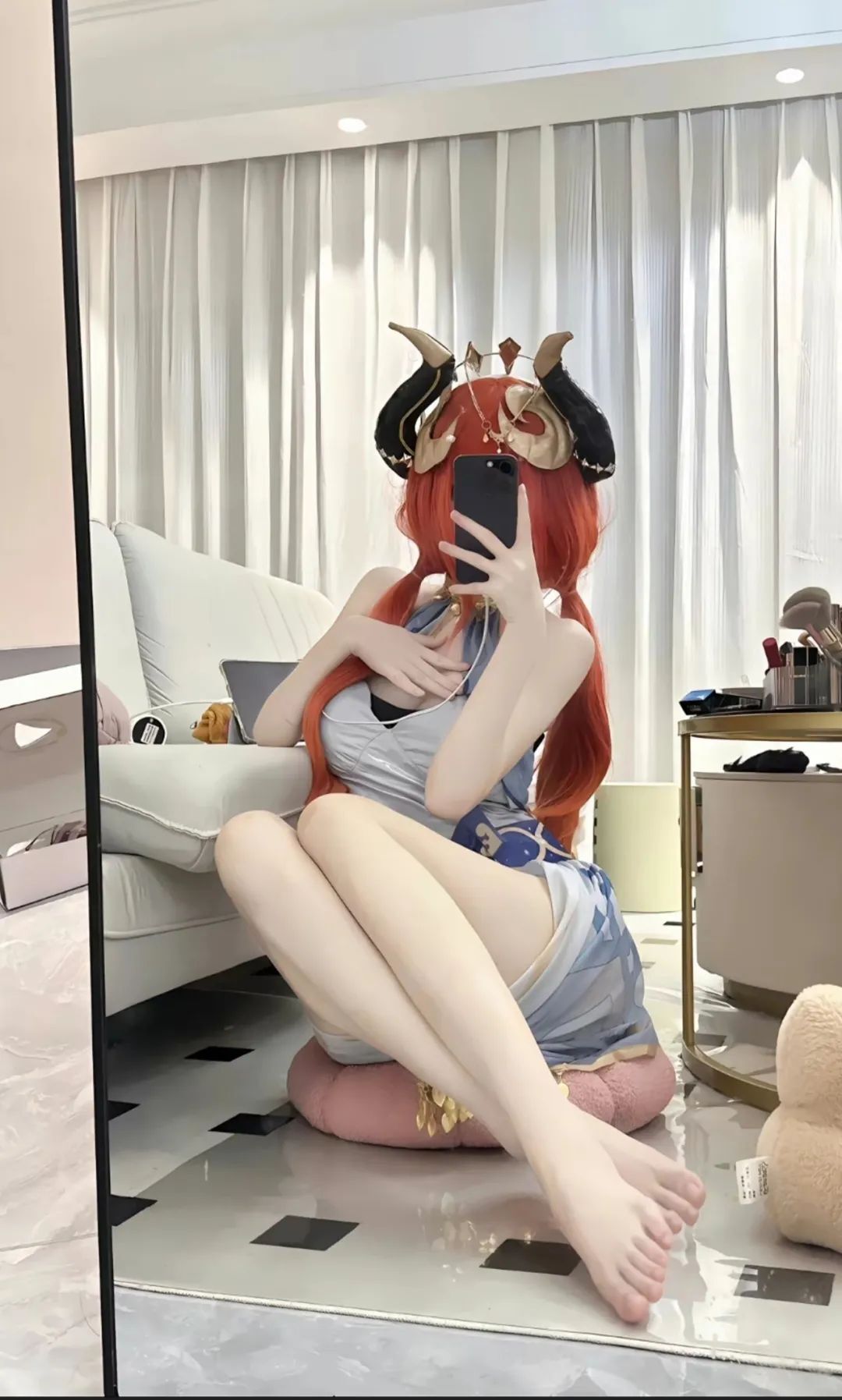 原神cos：兔女郎甘雨太顶了！黑丝旗袍莫娜！白丝女仆雷神，泳装心海真可爱！