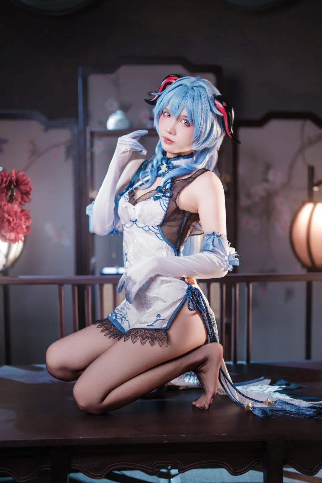 原神：雷神新服装美爆了！甘雨青花瓷旗袍，莫娜双马尾女仆，黑丝花嫁申鹤真绝了！
