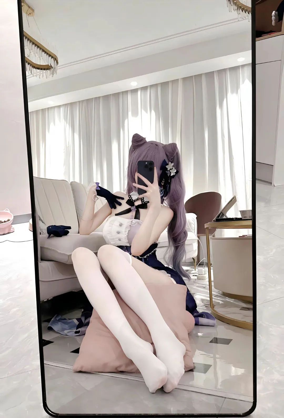 原神cos：黑丝+高跟，赛车服申鹤太顶了！白丝泳装刻晴，兔女郎甘雨绫华让玩家狂喜！