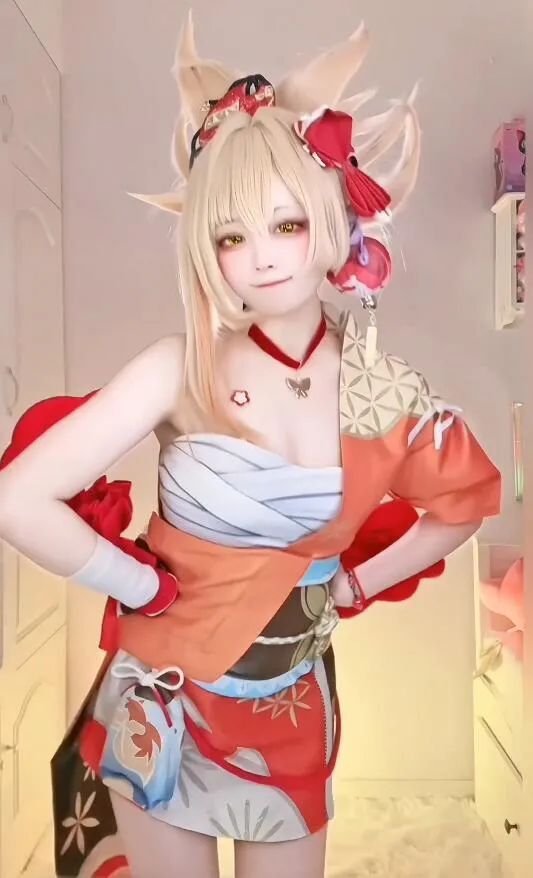 原神cos：白丝+修女装，甘雨太顶了！制服秘书雷神，JK胡桃绫华美爆了！