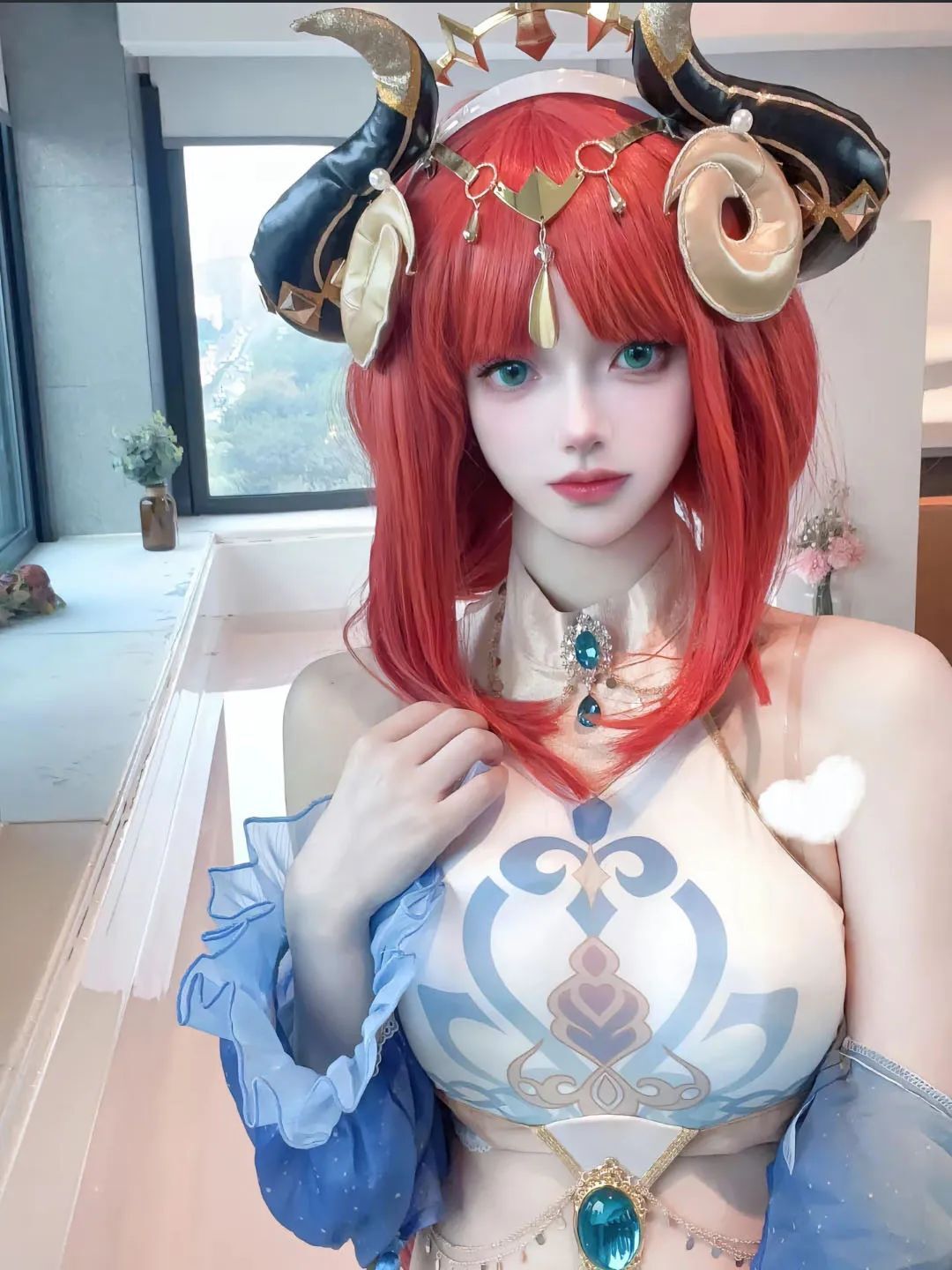 原神cos：女仆甘雨一脸娇羞！泳装心海太美了！抹胸装申鹤太御了，女仆宵宫，泳装芭芭拉我爱了！