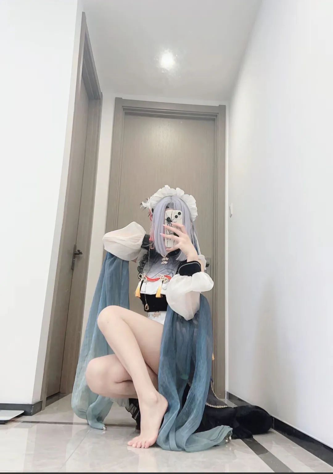 原神cos：女仆装申鹤太可爱了！白丝和服雷神太顶了！白丝婚纱刻晴绫华让人狂喜！