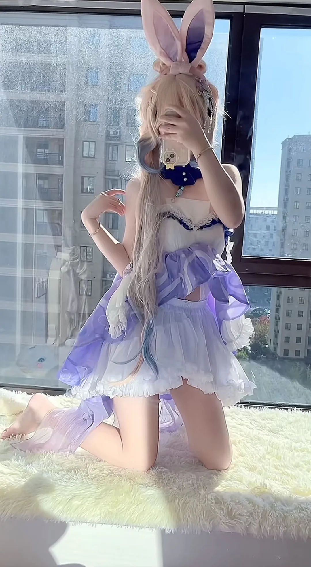 原神cos：白丝+和服，绫华太美了！兔女郎心海，女仆雷神让人狂喜！白丝连衣裙神子太顶了！