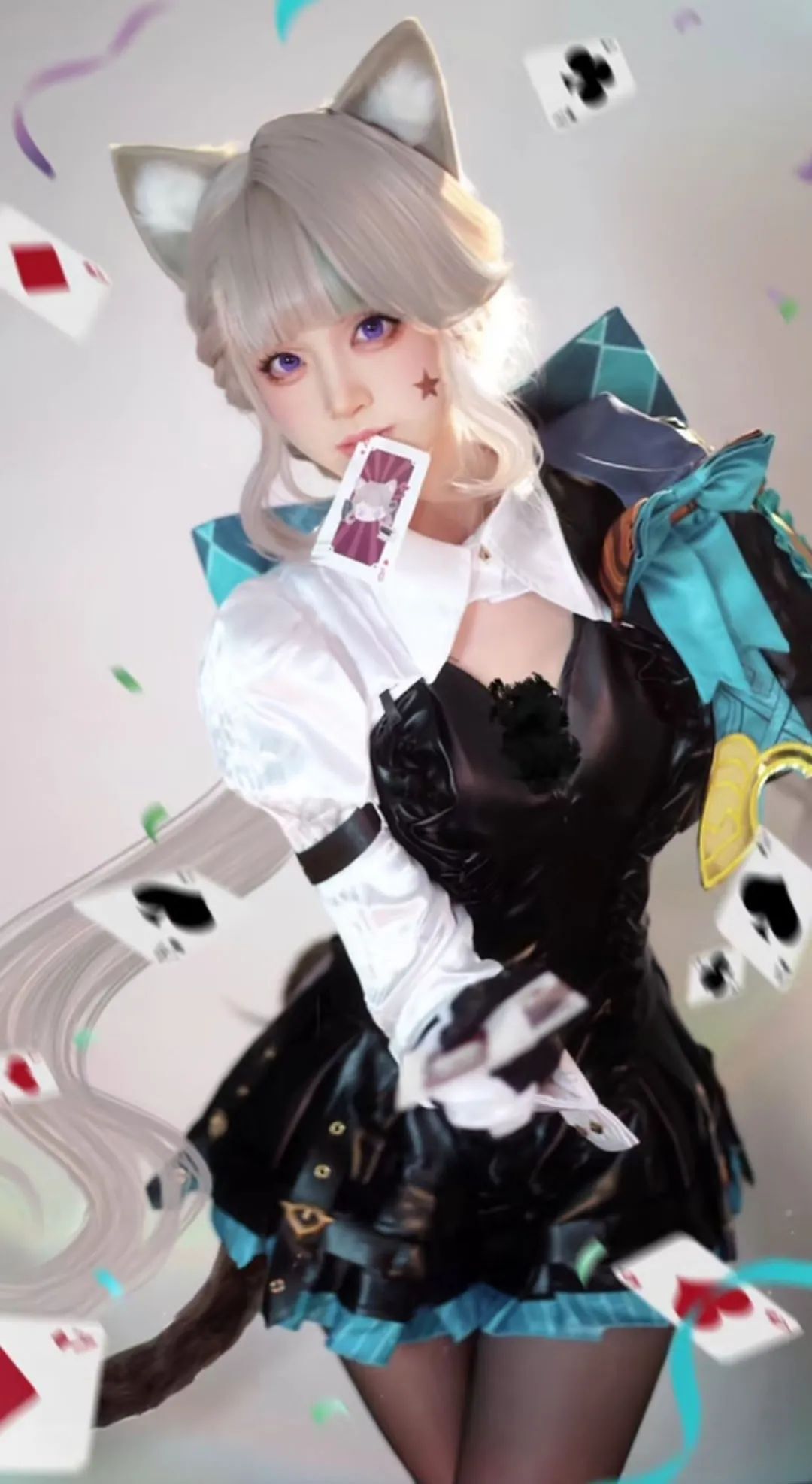 原神cos：女仆胡桃，黑色连衣裙优菈，双马尾女仆莫娜让人狂喜！公主裙心海太甜美了！