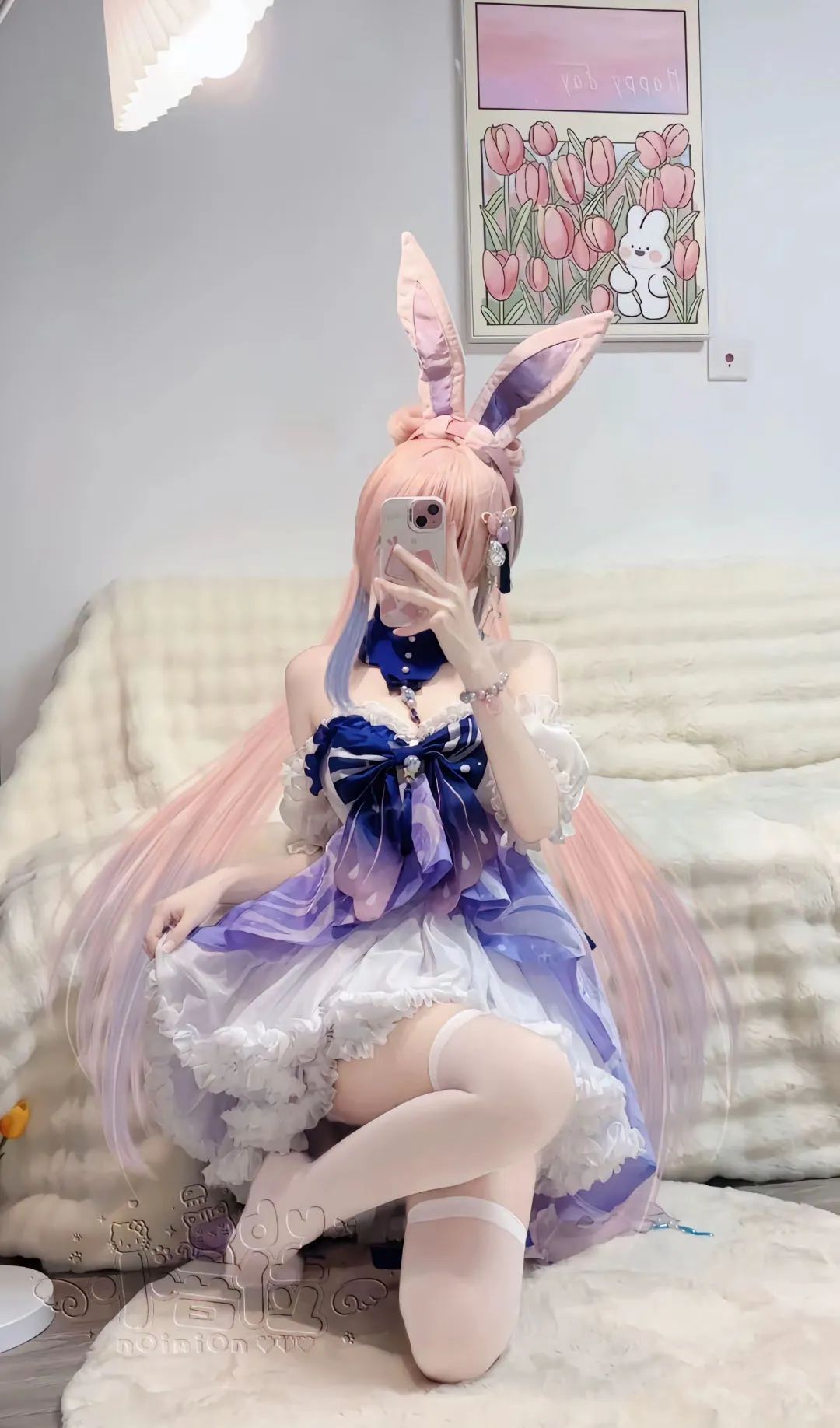 原神cos：黑丝+紧身皮衣，甘雨太御了！泳装绫华让人狂喜！女仆装雷神太萌了！白丝邪魅刻晴也不错！