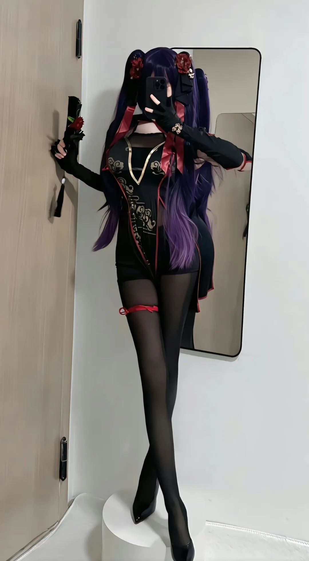 原神cos：黑丝+皮鞭，雷神化身搜查官！兔女郎甘雨太魅惑了！水手服绫华，单边白丝神子让人狂喜！