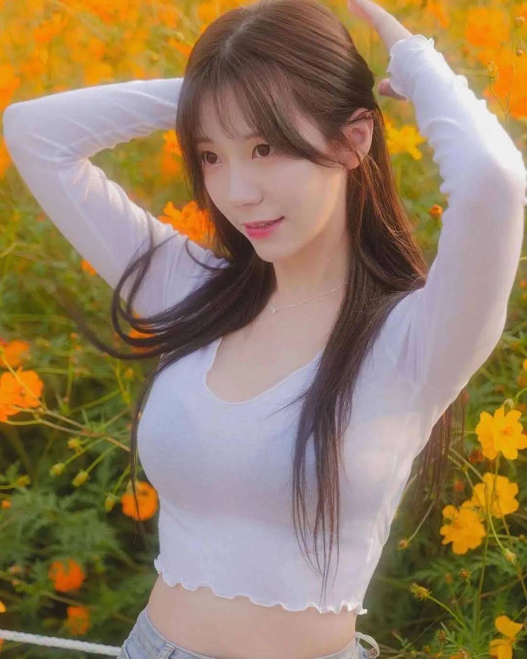 甜美可爱的内衣模特！