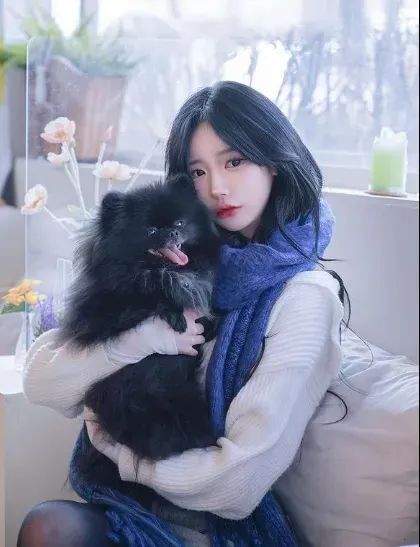韩国网红 | flowater，甜美又可爱的颜值系女神