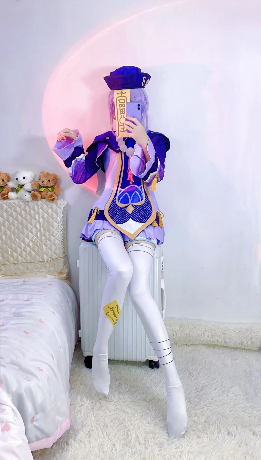 原神cos：女士大长腿太霸气了！秘书甘雨真乖巧！七七终于变大了！