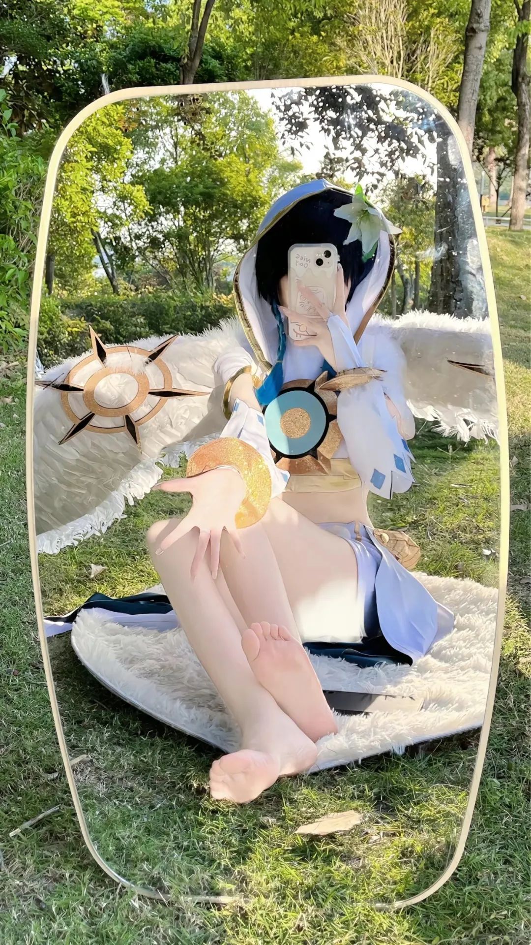 原神cos：太养眼了！绫华白丝水手服真乖巧！裸足和服雷神，女仆甘雨真不错！