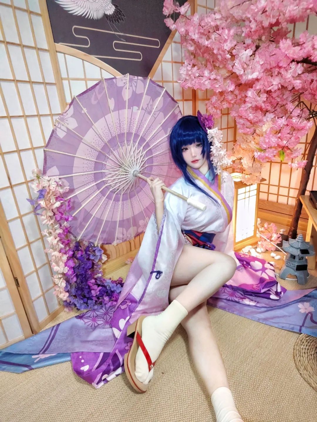 原神cos：黑丝+制服，雷神太顶了！兔女郎荧妹！白色婚纱刻晴让人心动！