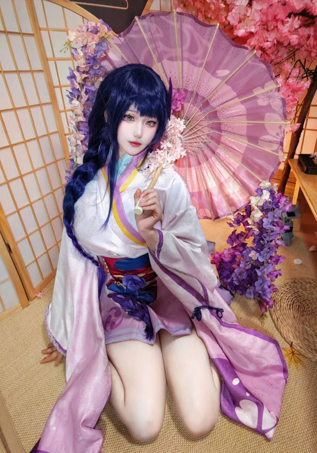 原神cos：黑丝+制服，雷神太顶了！兔女郎荧妹！白色婚纱刻晴让人心动！
