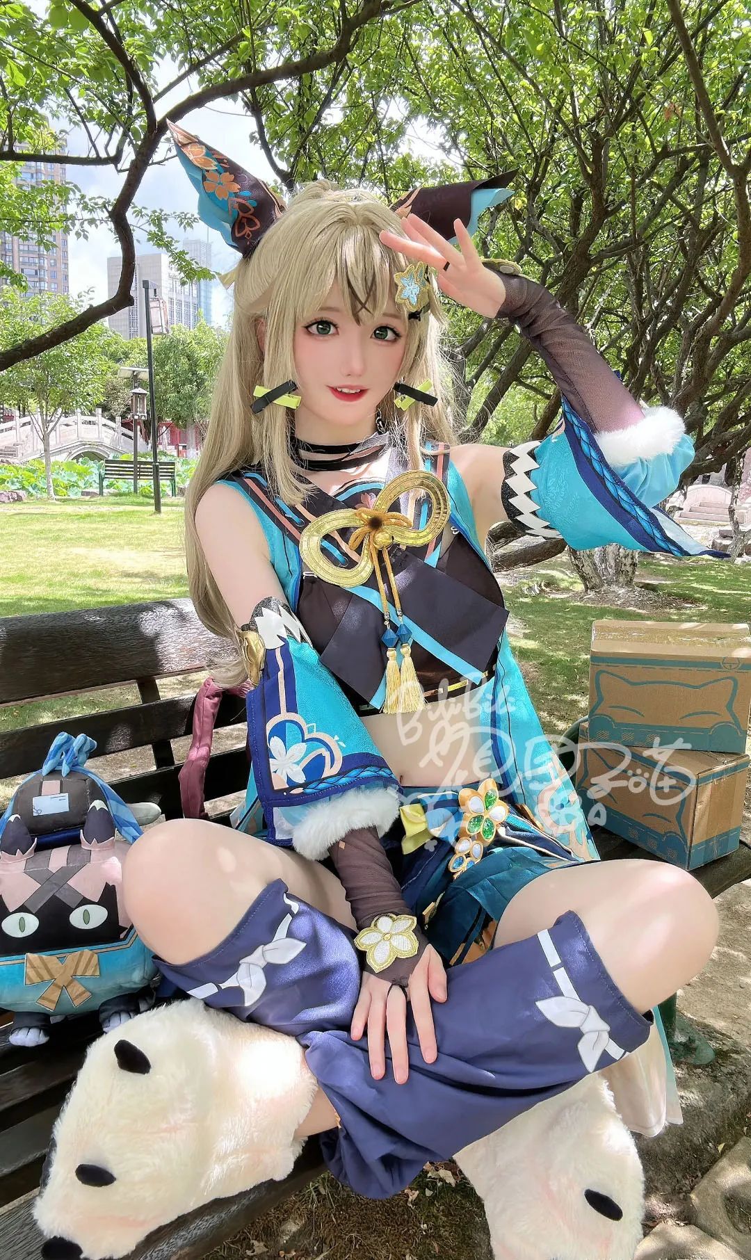 原神cos：黑丝+旗袍，优菈太御了！泳装妮露，女仆绫华，婚纱神子，甘雨居然黑化了！
