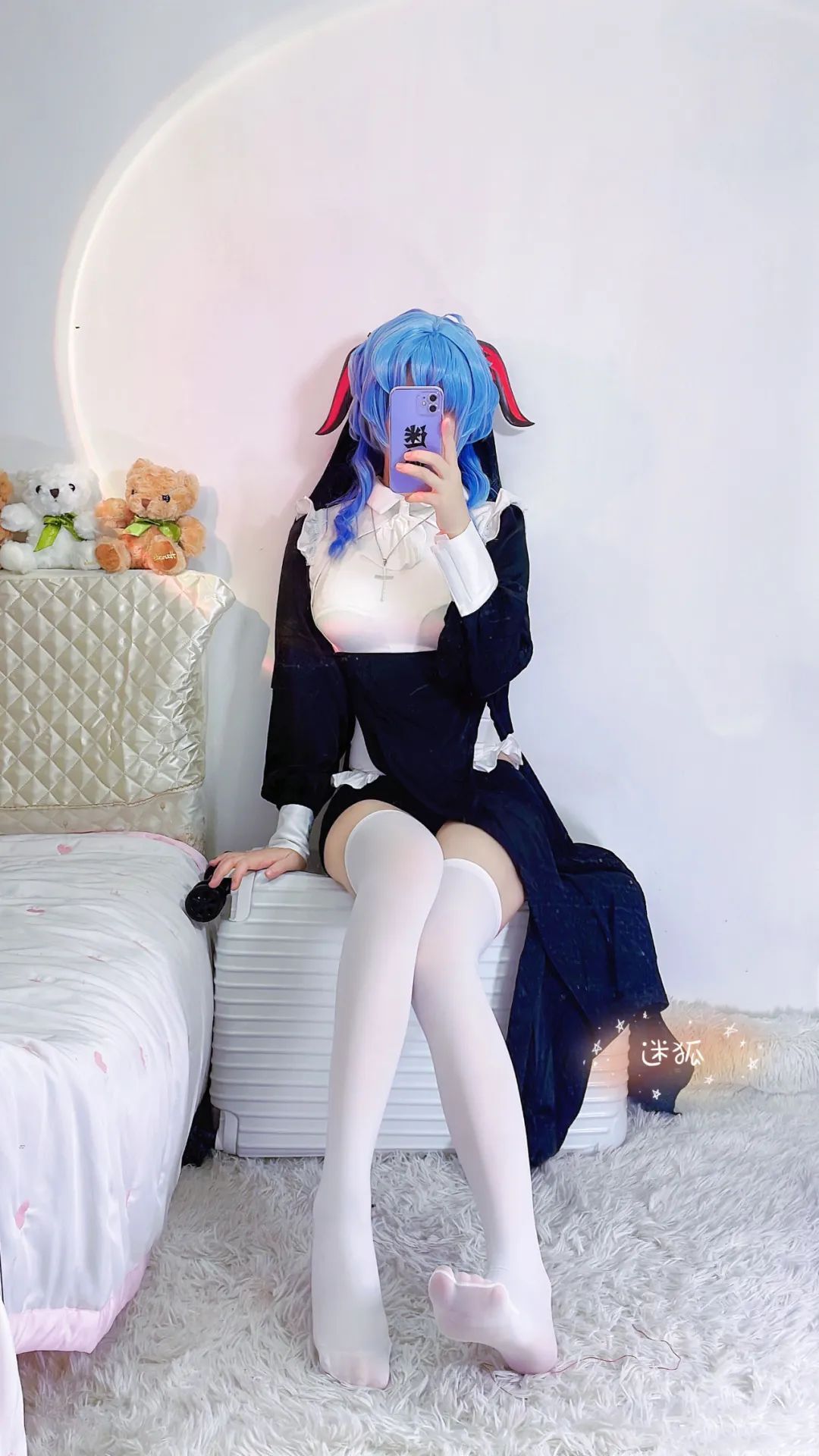 原神cos：女士仰视视角太顶了！泳装神子刻晴让人狂喜！修女服甘雨涩气拉满！