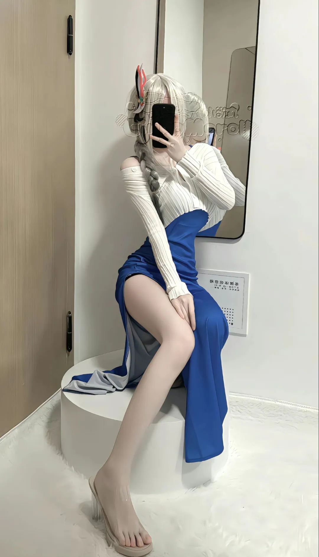 原神cos：勒肉白丝+制服，刻晴太清凉了！白丝JK绫华，雪白婚纱神子太顶级了！