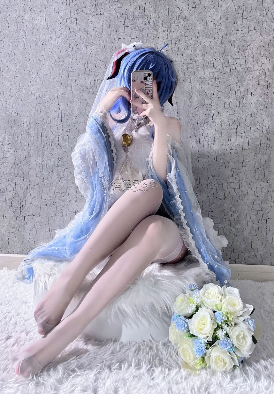 原神cos：白丝+婚纱，花嫁刻晴绫华美爆了！泳装心海，旗袍申鹤，兔女郎甘雨让人狂喜！