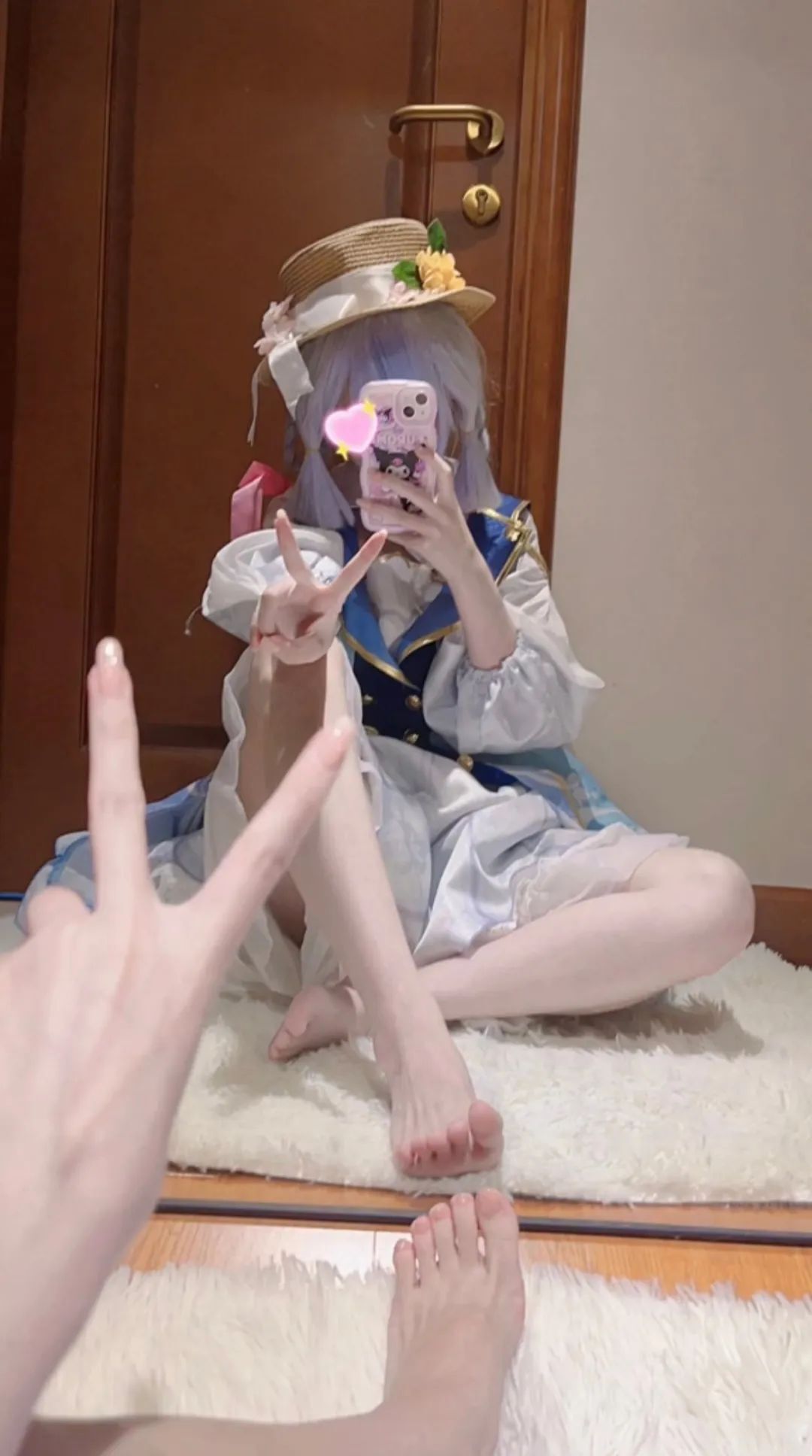 原神cos：水手服JK雷神太美了！白丝花嫁刻晴，小礼服绫华，女仆装甘雨让人狂喜！