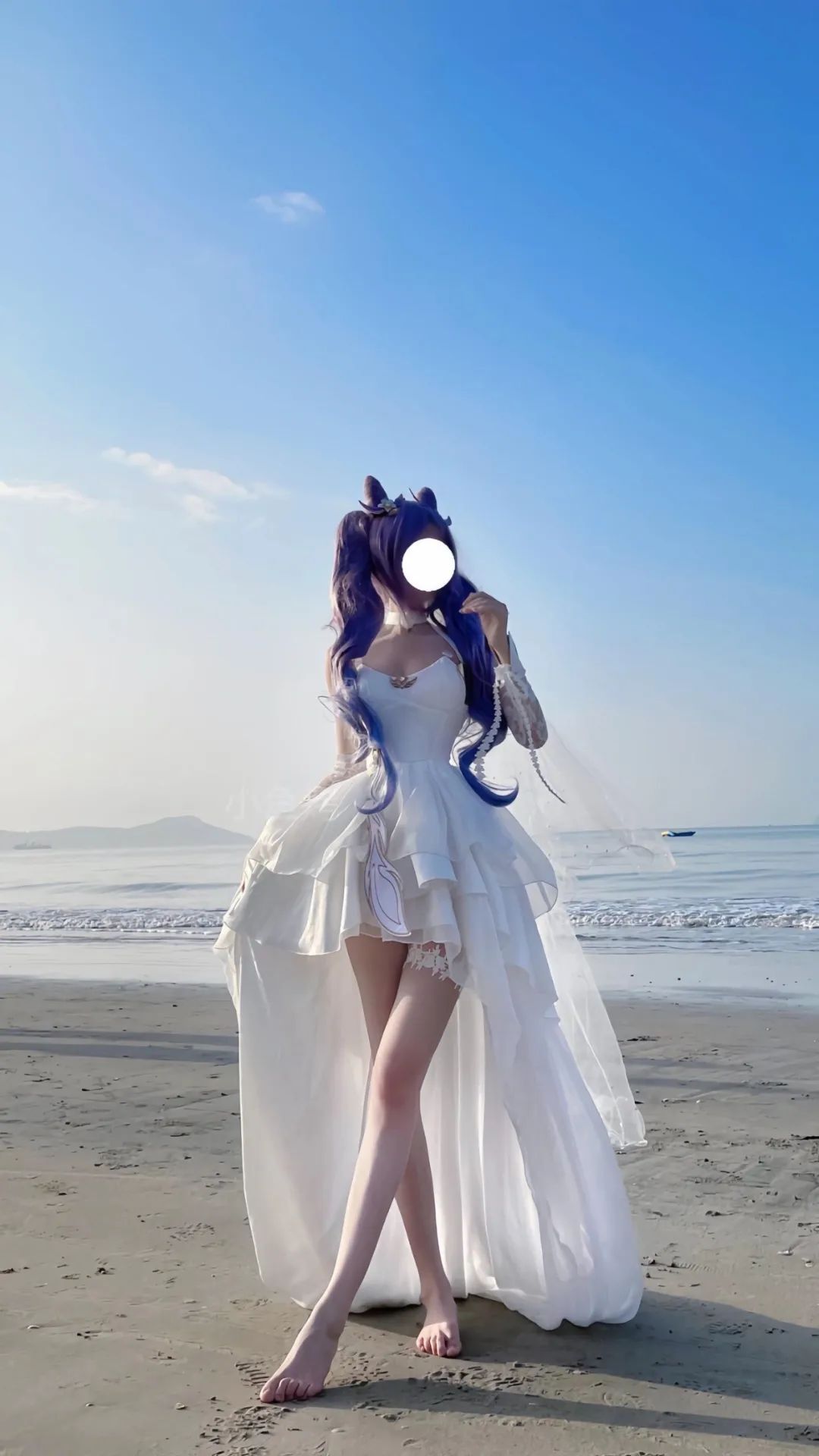 原神cos：白丝开叉旗袍雷神太顶了！婚纱刻晴，邪魅胡桃，女仆甘雨，花嫁绫华让人狂喜！