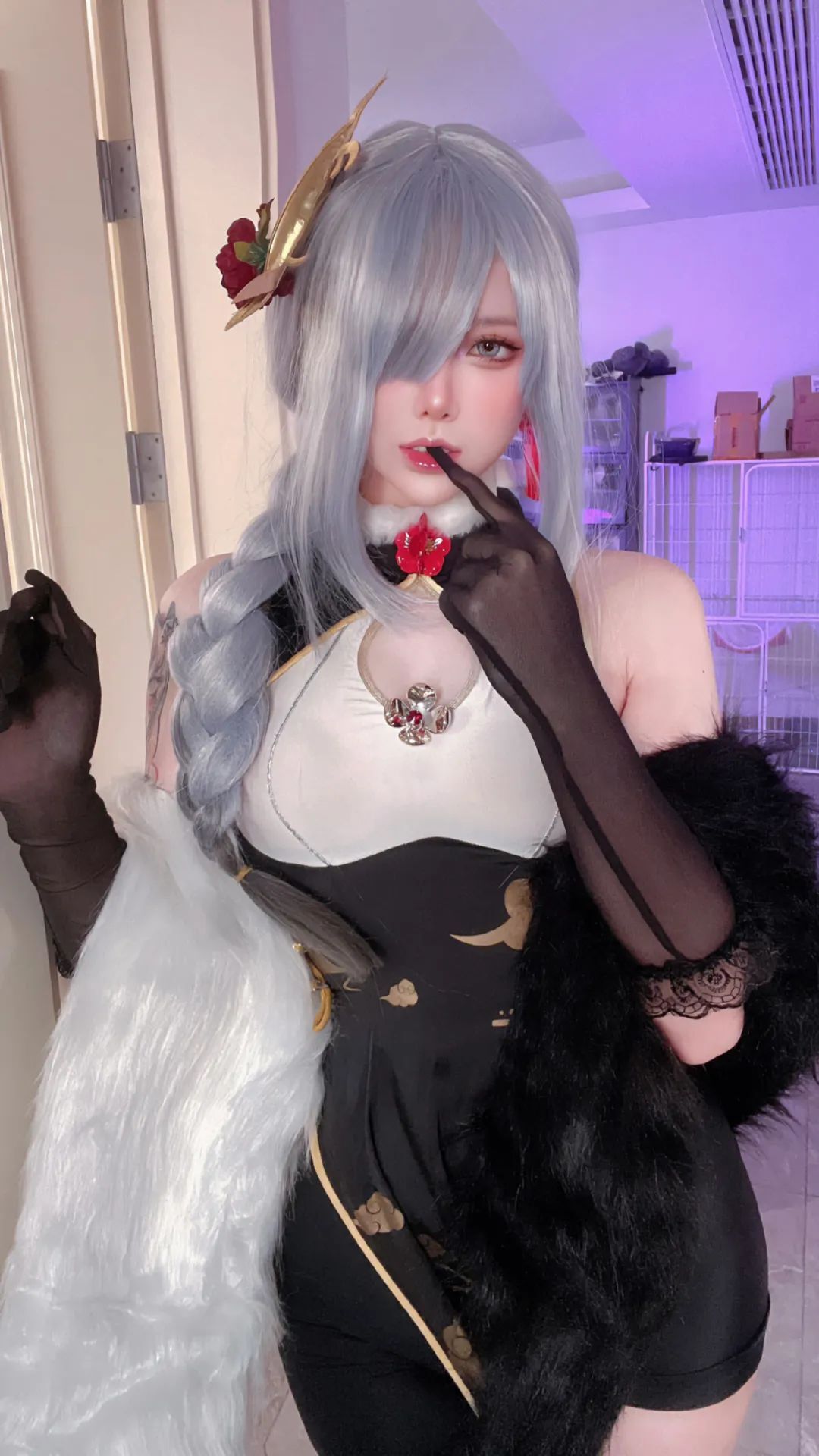 原神cos：兔女郎心海，旗袍装申鹤！白丝邪魅装刻晴！女仆装草神，制服雷神，修女装甘雨太顶了！
