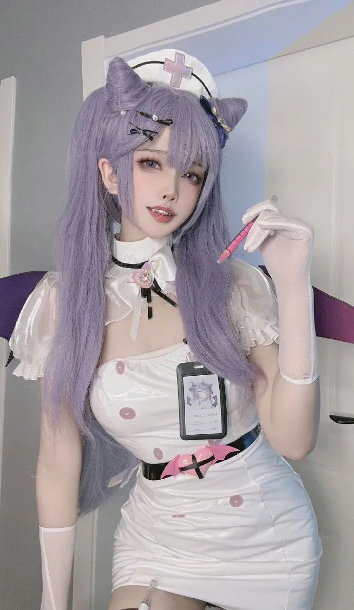 原神cos：黑丝+制服，OL刻晴果然御！抹胸吊带申鹤太顶了！女仆甘雨+雷神我爱了！