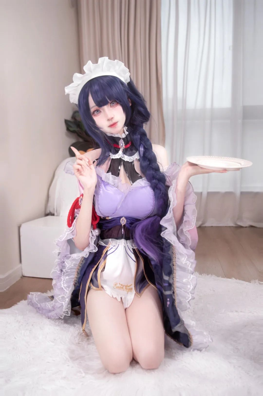 原神cos：jk制服雷神太可爱了！抹胸装申鹤真好看！黑丝女仆莫娜，婚纱神子谁不爱呢？