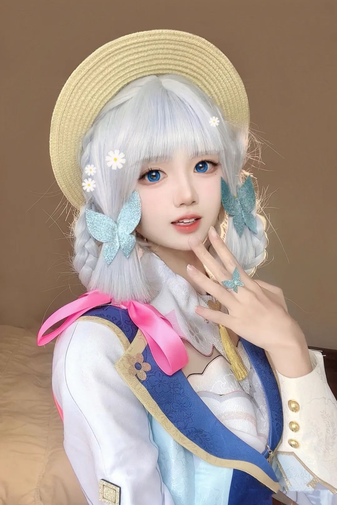 原神cos：汉服甘雨真是美爆了！绫华大小姐连衣裙真是绝美！黑丝菲谢尔，白月光归终我爱了！