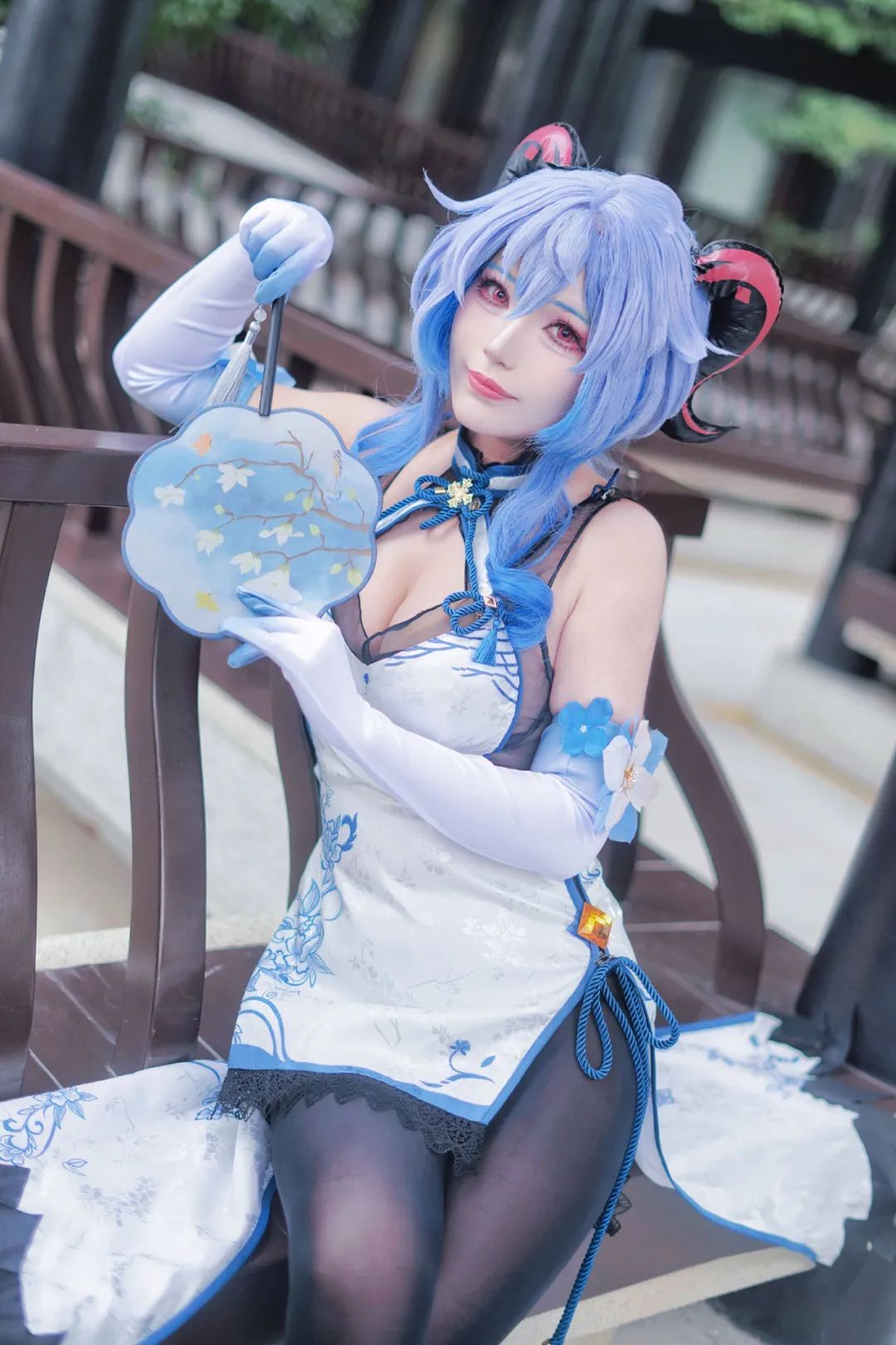 原神cos：白丝+修女服，甘雨太顶了！白丝制服刻晴太御了！包臀裙申鹤，包臀裙申鹤太美了！