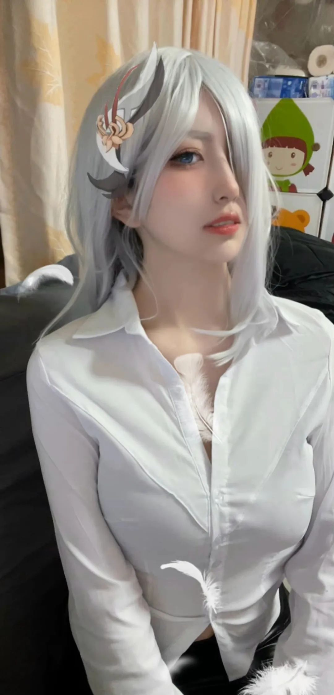 原神cos：申鹤泳装颜值太美了！制服皮裤也不错！雷神女仆装让人狂喜！夜兰姿势超赞！