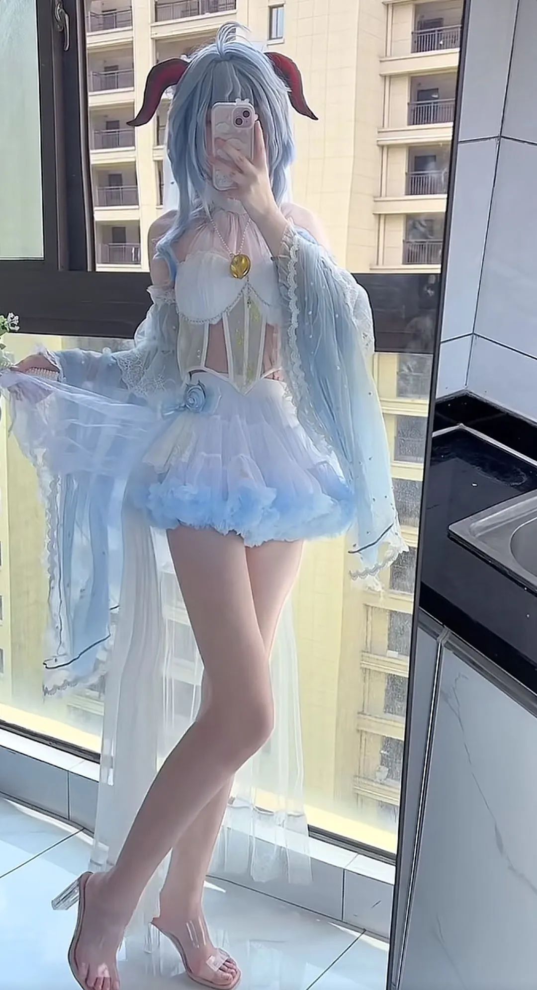 原神cos：白丝+和服，绫华太美了！兔女郎心海，女仆雷神让人狂喜！白丝连衣裙神子太顶了！