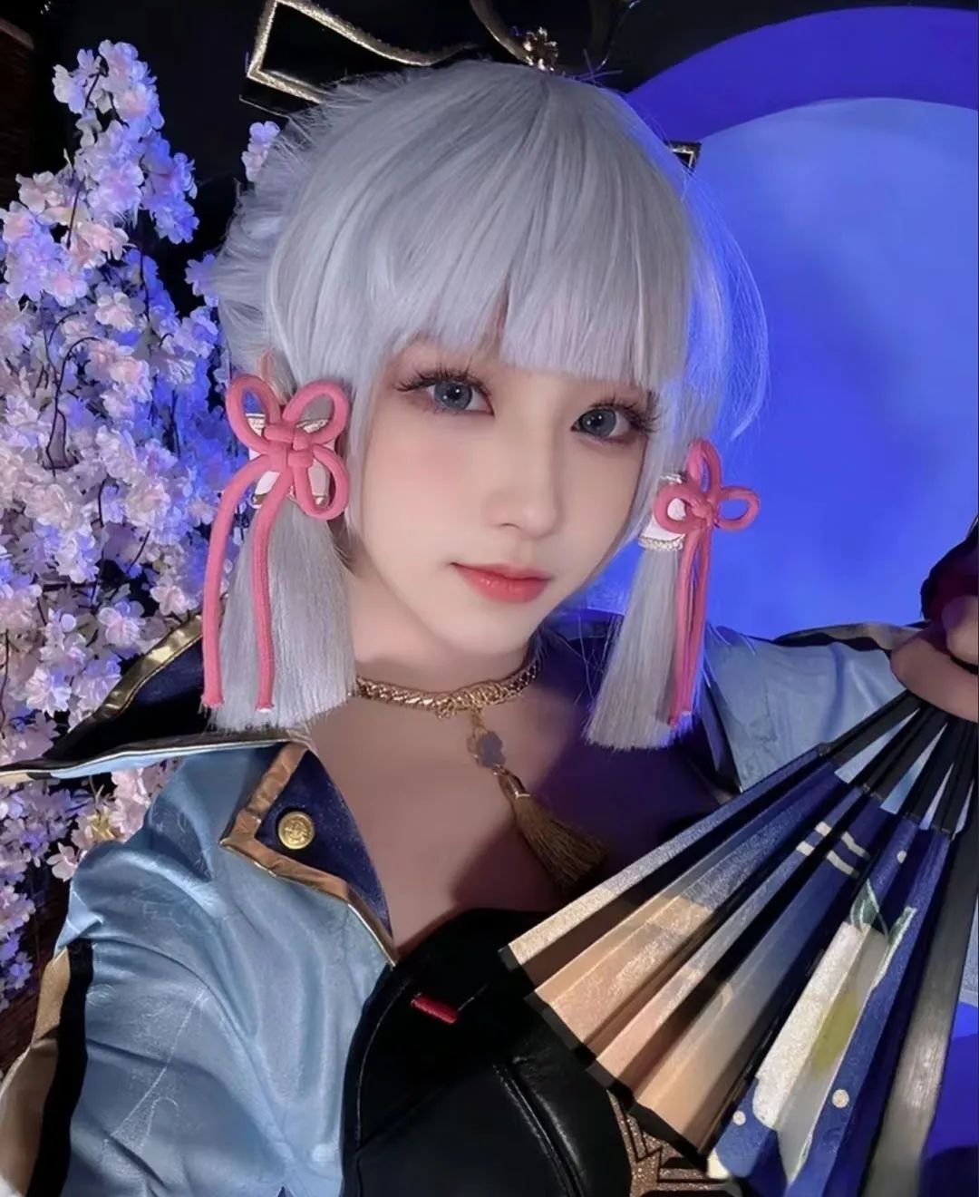 原神cos：女仆胡桃，黑色连衣裙优菈，双马尾女仆莫娜让人狂喜！公主裙心海太甜美了！