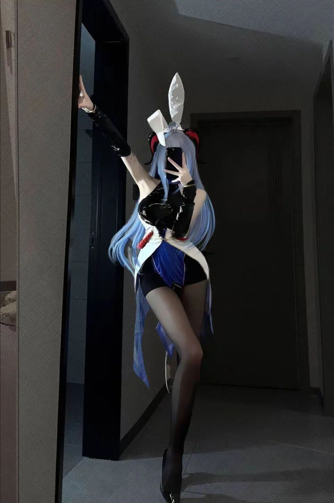 原神cos：白丝+超短裙，兔女郎心海太美了！申鹤黑丝大长腿让让人无法拒绝！白丝婚纱甘雨让人狂喜！