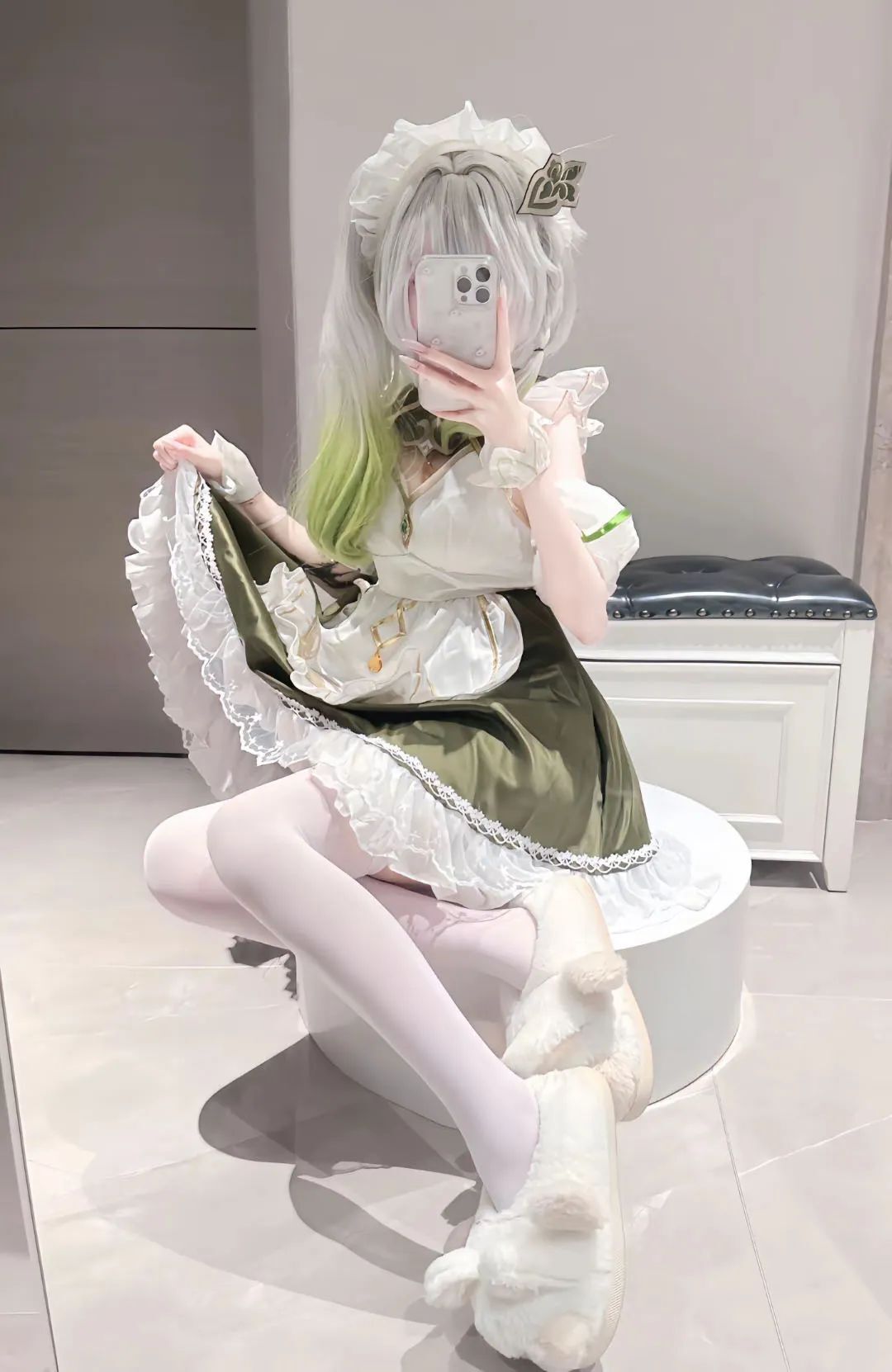 原神cso：黑丝+旗袍，小姨申鹤优雅高贵！青花瓷旗袍甘雨太清凉了！泳装绫华小草神让人狂喜！