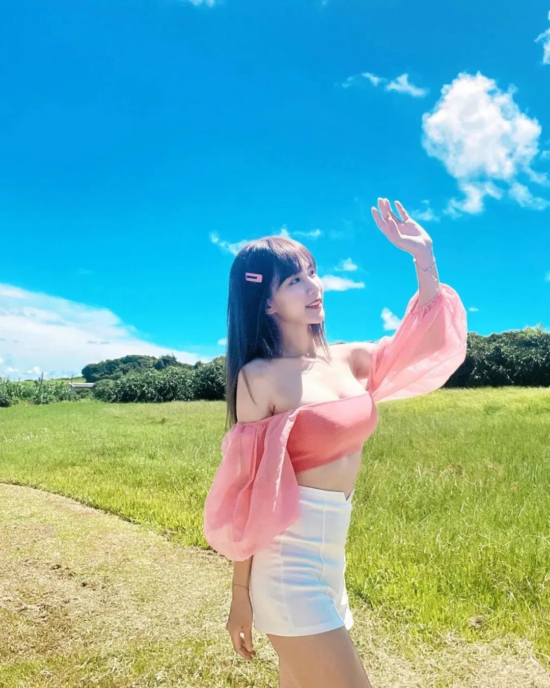 台湾网红王俪洁，甜美迷人的啦啦队女神