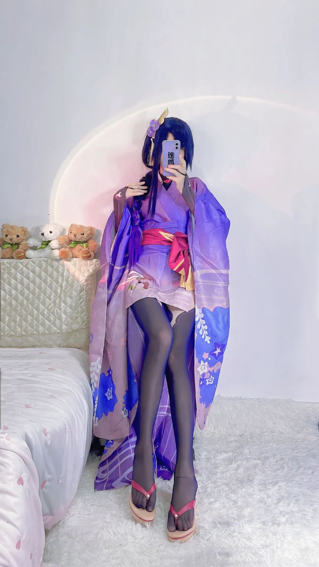 原神cos：裸足+开叉短裙，归终真是白月光！护士刻晴，猫耳林尼特太顶了！