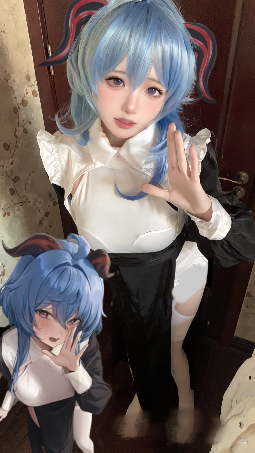 原神cos：白丝+护士装，荧妹太御了！泳装申鹤太顶！邪魅雷神，美腿性感撩人！