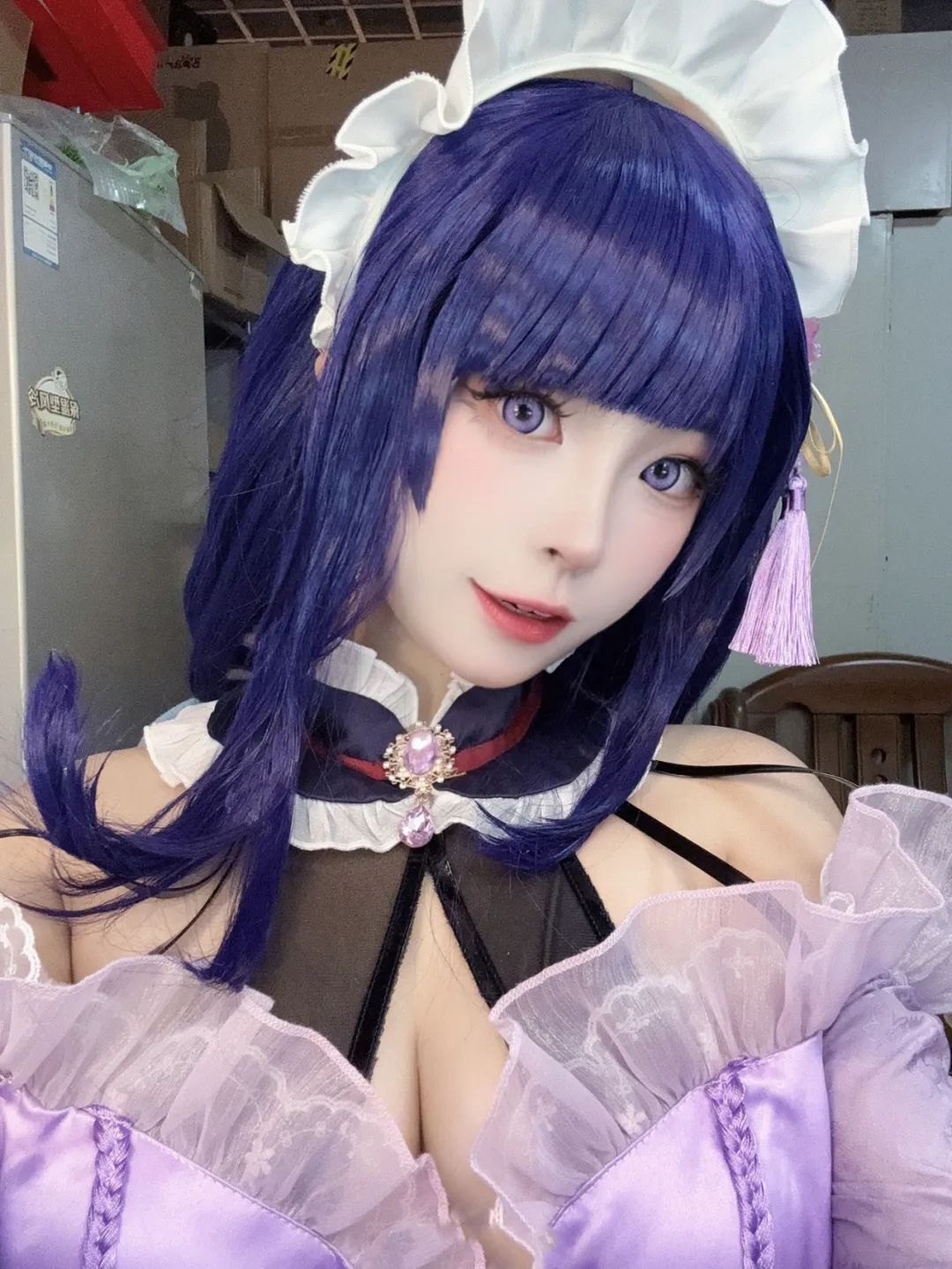 原神cos：白色婚纱刻晴让人狂喜！胡桃JK制服太俏皮了，小厨娘装雷神太漂亮了！