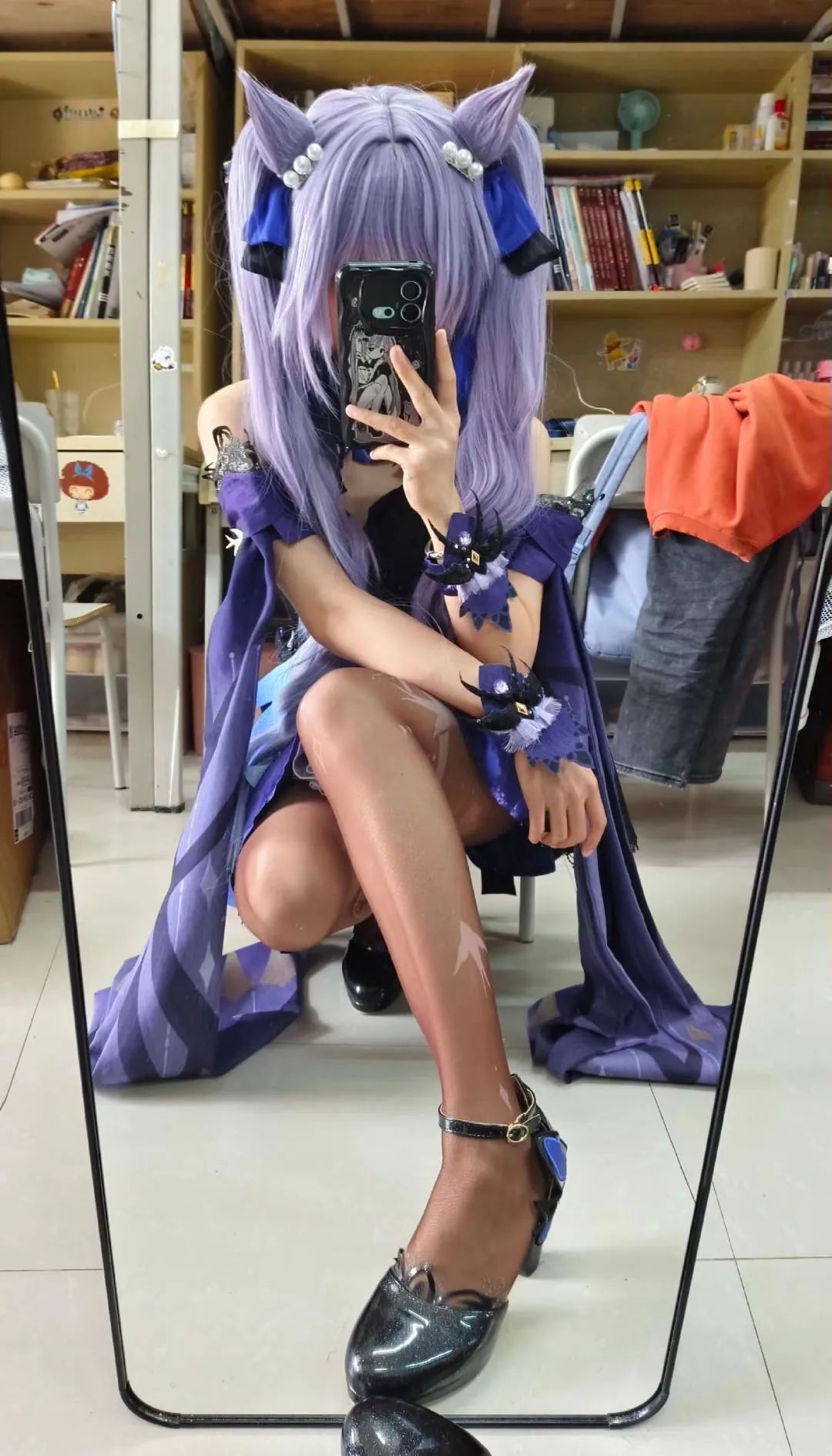原神cos：白丝+双马尾，女仆装莫娜太可爱了！JK绫华，水手服芭芭拉让人狂喜！