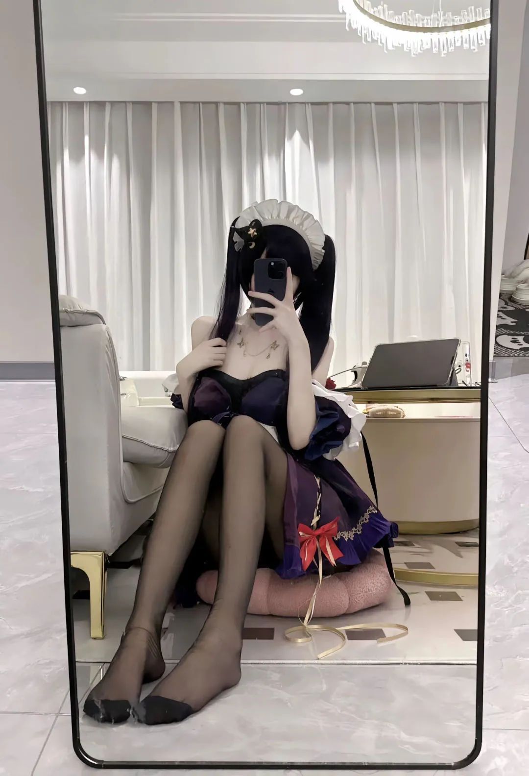 原神cos：黑丝+高跟，赛车服申鹤太顶了！白丝泳装刻晴，兔女郎甘雨绫华让玩家狂喜！