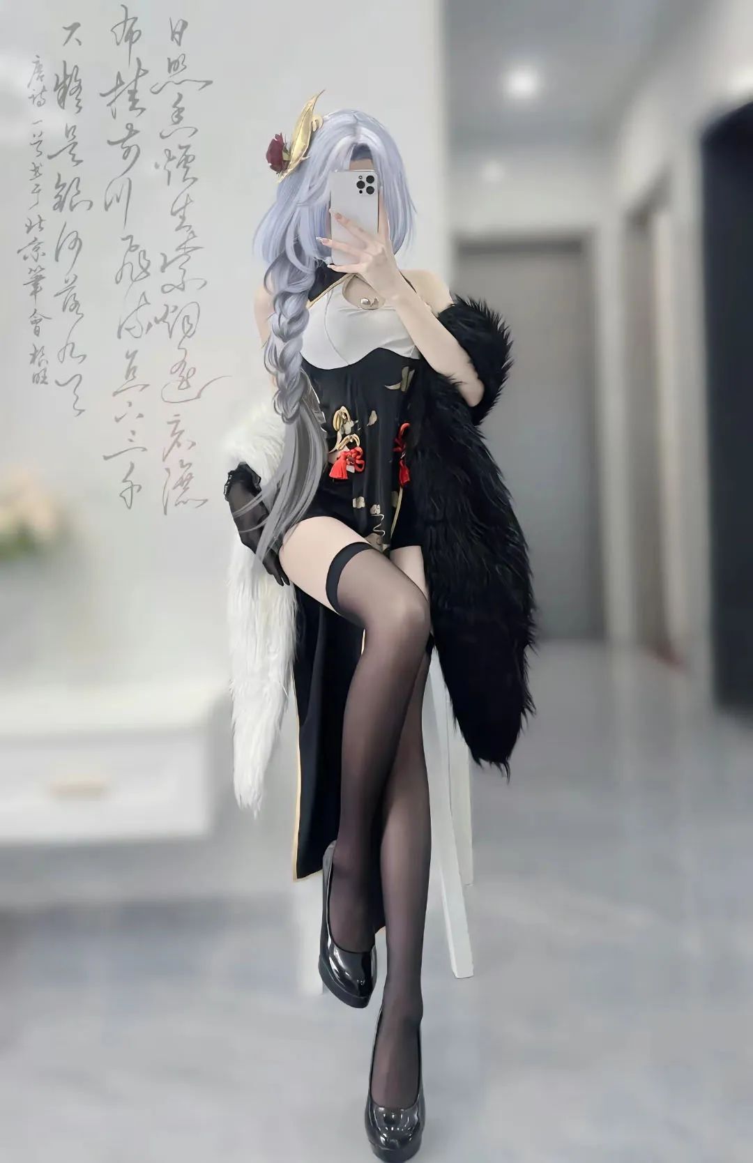 原神cos：黑丝旗袍装申鹤太顶了！花嫁绫华，八重神子白丝婚纱太迷人，抓紧时间欣赏！