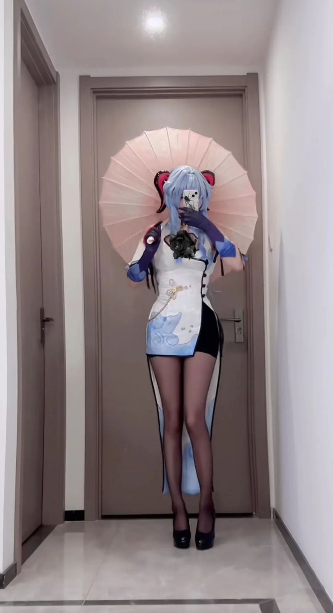原神cos：女仆装申鹤太可爱了！白丝和服雷神太顶了！白丝婚纱刻晴绫华让人狂喜！