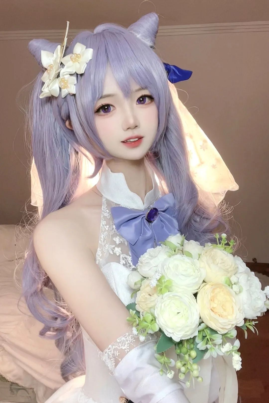 原神cos：白丝+婚纱，刻晴美爆了！JK绫华，女仆甘雨，御姐申鹤果然好看！