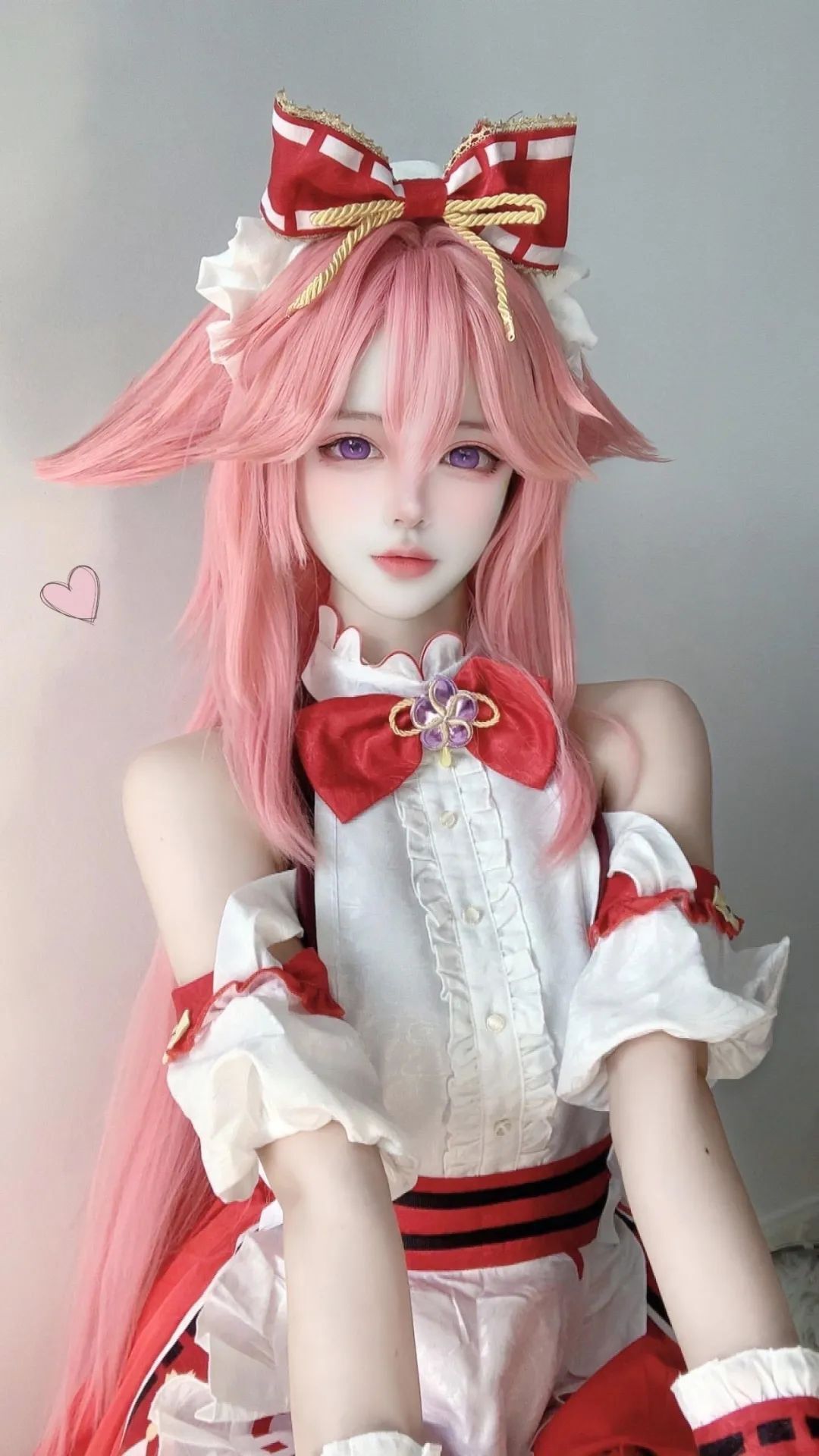 原神cos：女仆装八重神子太美了！白丝制服刻晴，黑丝旗袍申鹤，兔女郎心海让人狂喜！